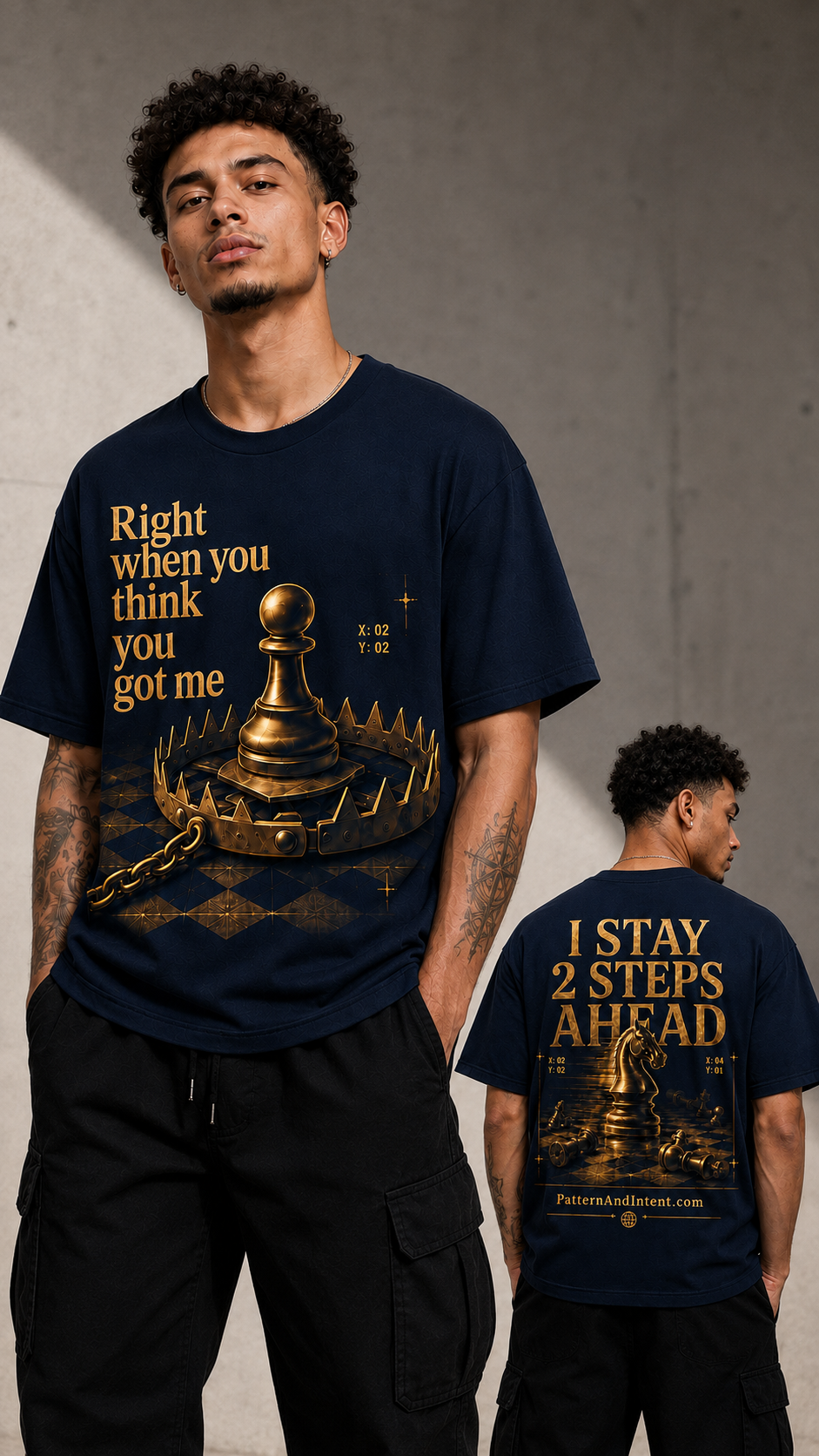 P&I Streetwear Tee — "I Stay 2 Steps Ahead"