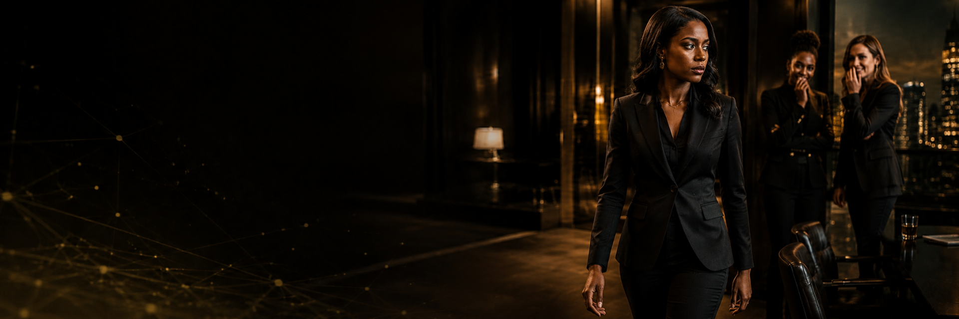 Cinematic winding road and chess imagery
